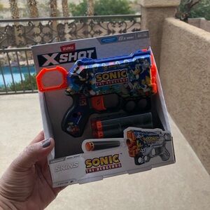 X-Shot Sonic the Hedgehog Toy Blaster - Blue and Orange